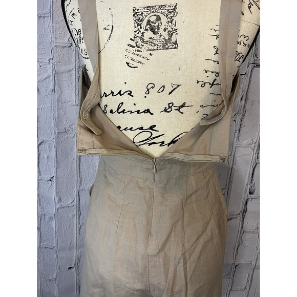 Abercrombie And Finch Keyhole Tan/khaki Jumpsuit  Romper Adjustable Straps Sz 8 - Picture 5 of 12